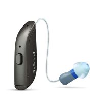 ReSound OMNIA RIE 61 312 battery Warm Grey. Renderings of all products. Use in training materials, marketing activation and sell-in assets to show the solution.